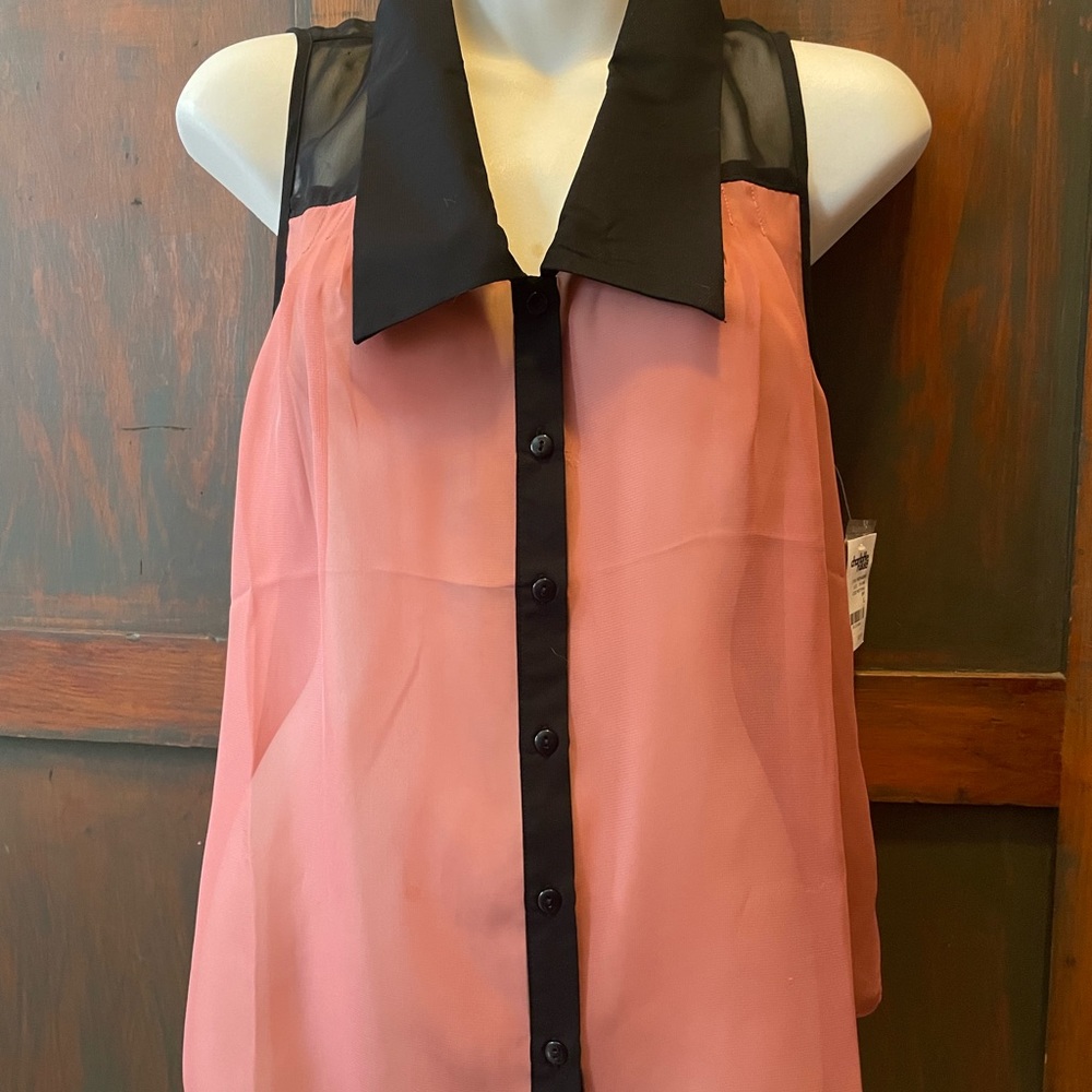 Charlotte Russe shear sleeveless top NEW